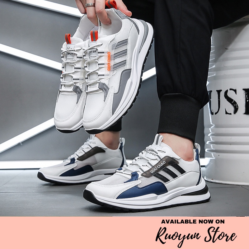 RYX - Leather Nette Sepatu Sneakers Pria Fashion Casual / Olahraga (NO BOX) - Ori Import