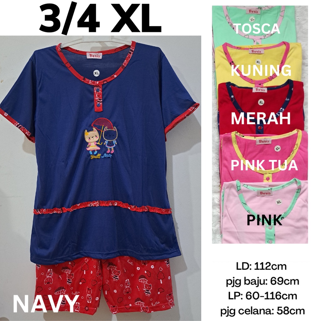 BAJU TIDUR BERIS 3/4 XL - little bear