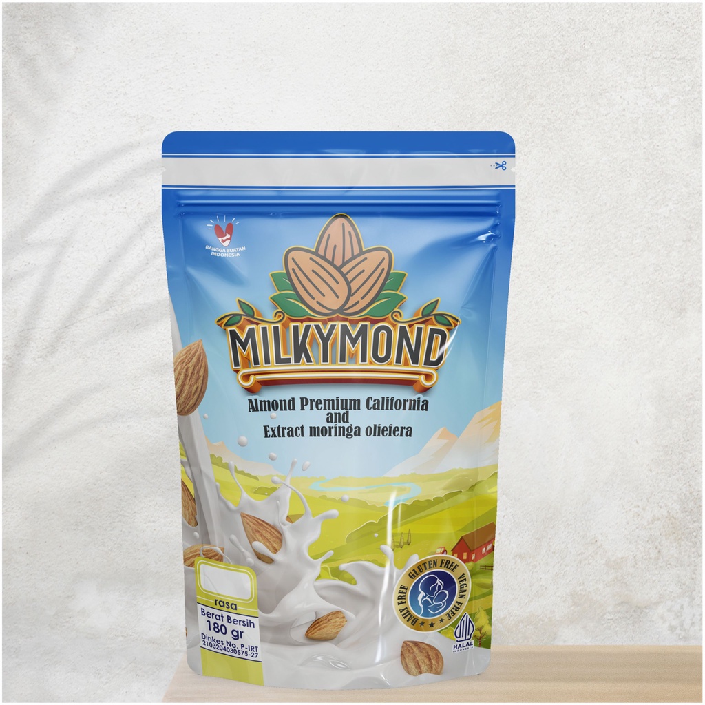 {Variant Yogurt} Milkymond susu pelancar asi booster almond premium california isi 180gr || BELI 2 POUCH GRATIS 1 POUCH