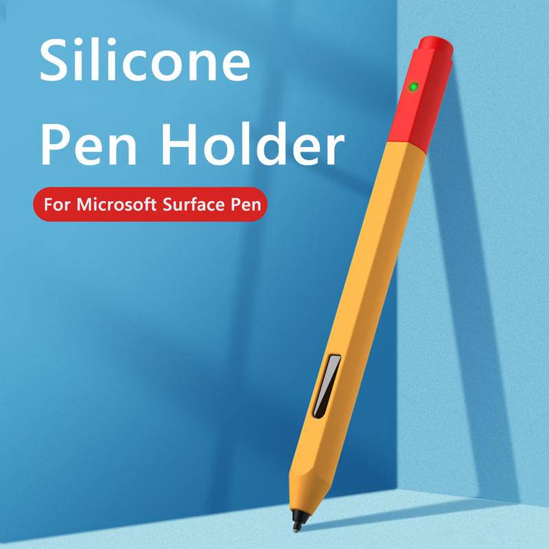 Silikon Pelindung Pensil Case Untuk Microsoft Surface Pencil Stylus Cover Non-slip Dust Proof Cover Tablet Touch Pen Kulit Lengan