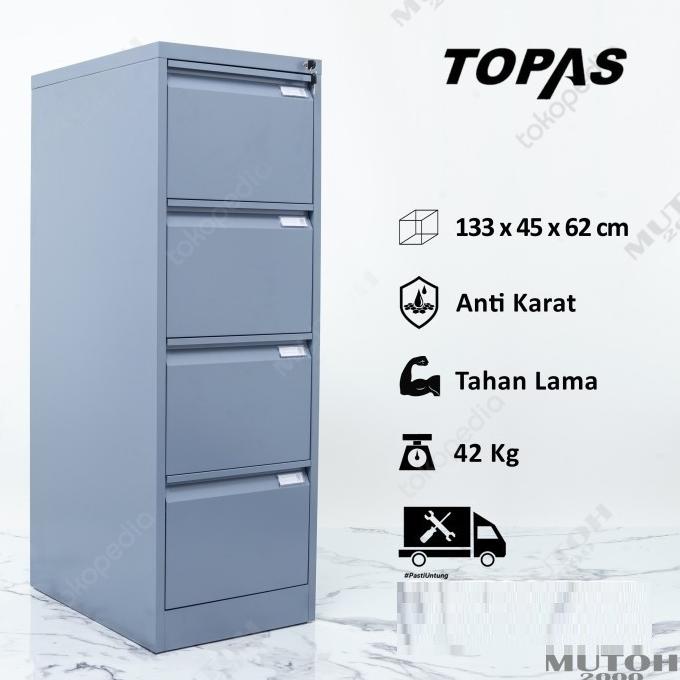 

TREND FILING CABINET FILLING KABINET TOPAS DCS-003 - 4 SUSUN 4 LACI DISCOUNT