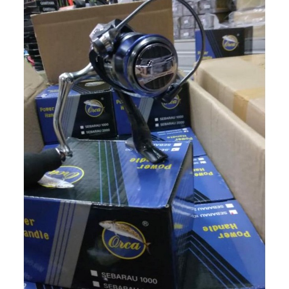 Murah.. Reel Pancing Power Handle Orca Sebarau 1000 2000 3000 4000 6000