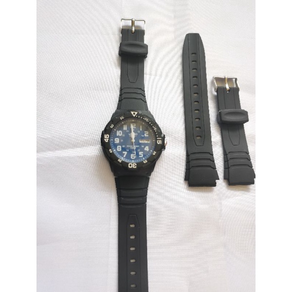 Tali Jam Tangan Casio Mrw 200H Mrw-200H Rubber