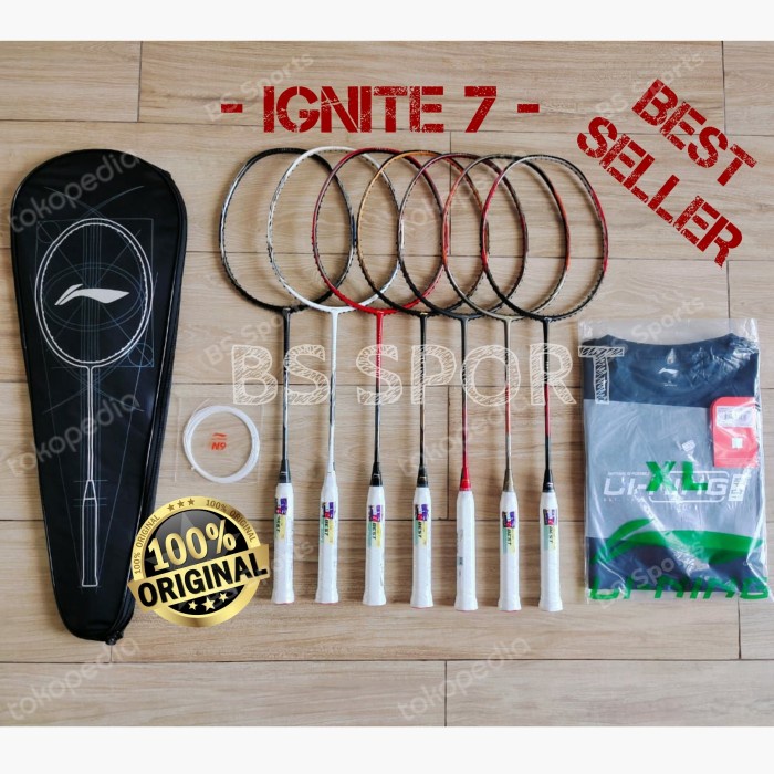 Raket New  Raket Badminton Lining Ignite 7 Ignite7 Original