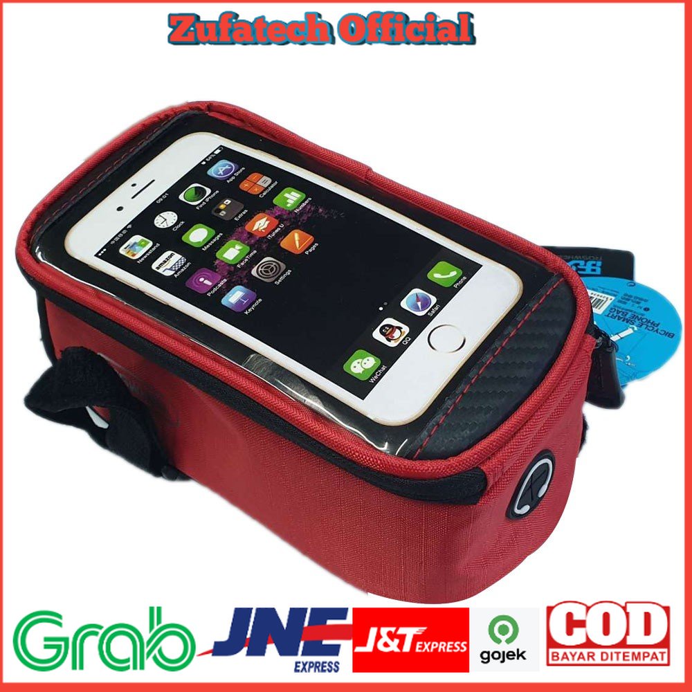 Roswheel Tas Sepeda Waterproof untuk 5.5 inch Smartphone - 12496 - Red