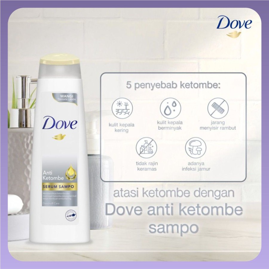 Dove | Serum Shampo 135ml | Anti Ketombe | Dandruff Care Serum ZPTO