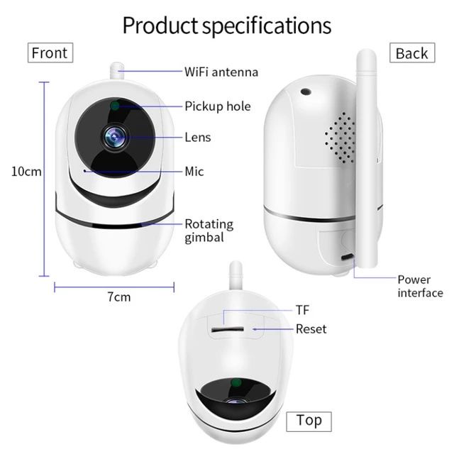 CCTV Wifi Kamera IP Full HD Resolusi 1080P Smart Camera Minion