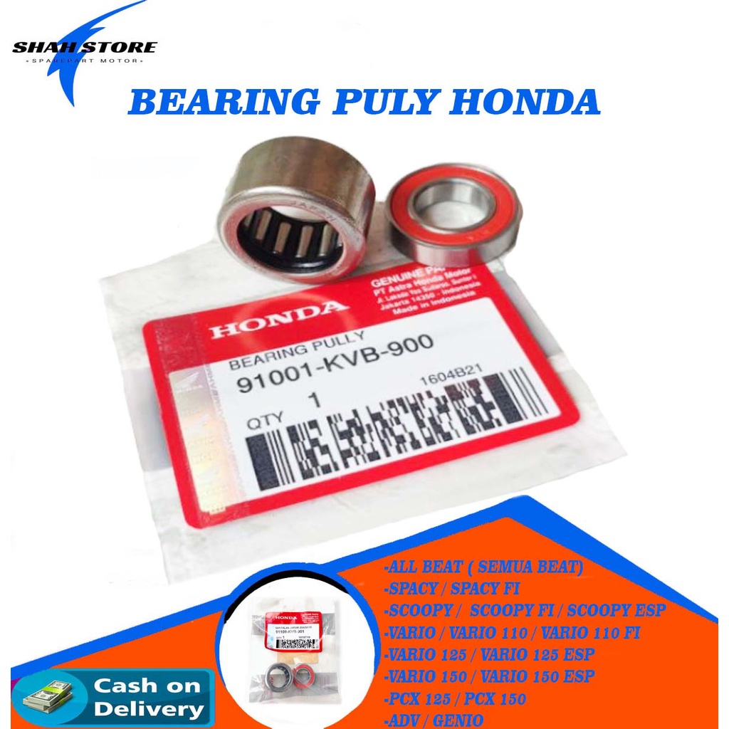 LAHAR BEARING PULLY VARIO 125 BEAT FI ESP POP VARIO FI 125 150 SPACY SCOOPY FI / BEARING PULLY PULI 