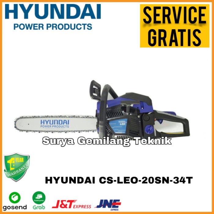 Chainsaw/Senso/Censow Hyundai Leo Mesin Potong Kayu / Gergaji /