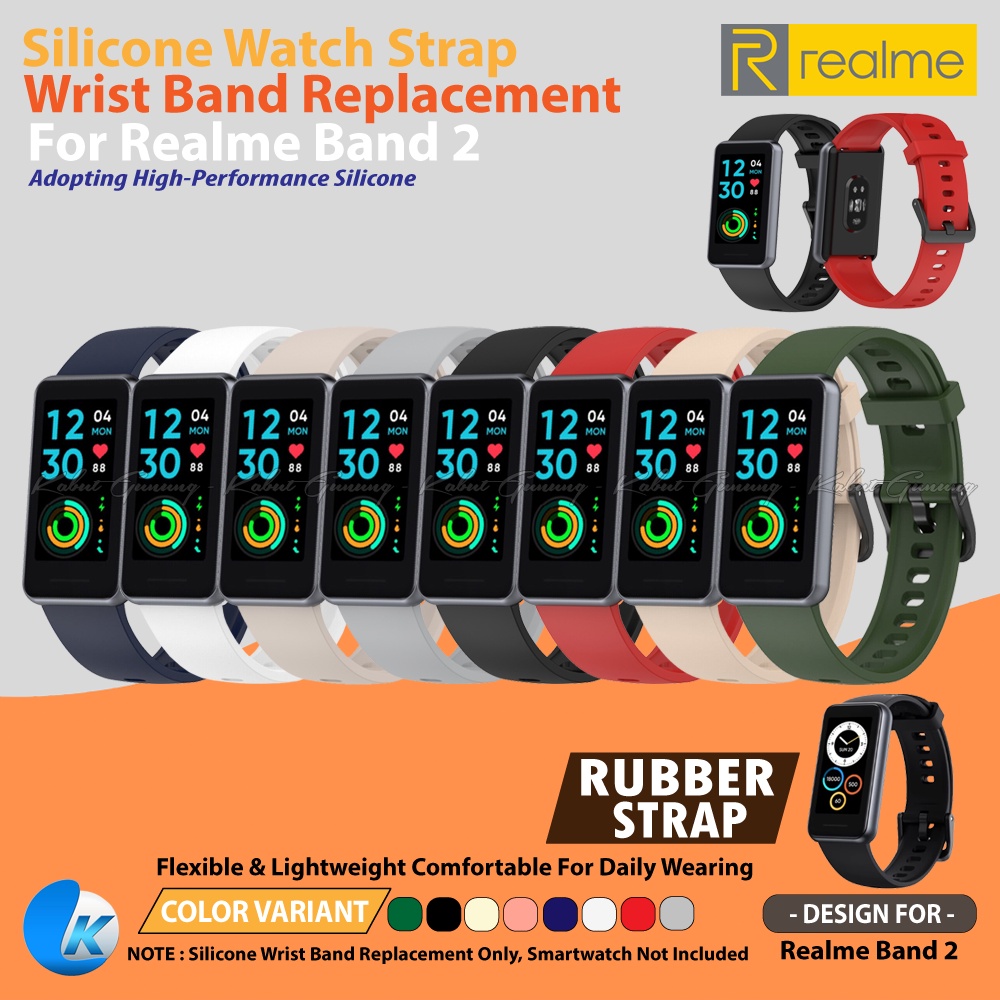 Silikon Tali Strap Smartband For Realme Band 2 RMW2010