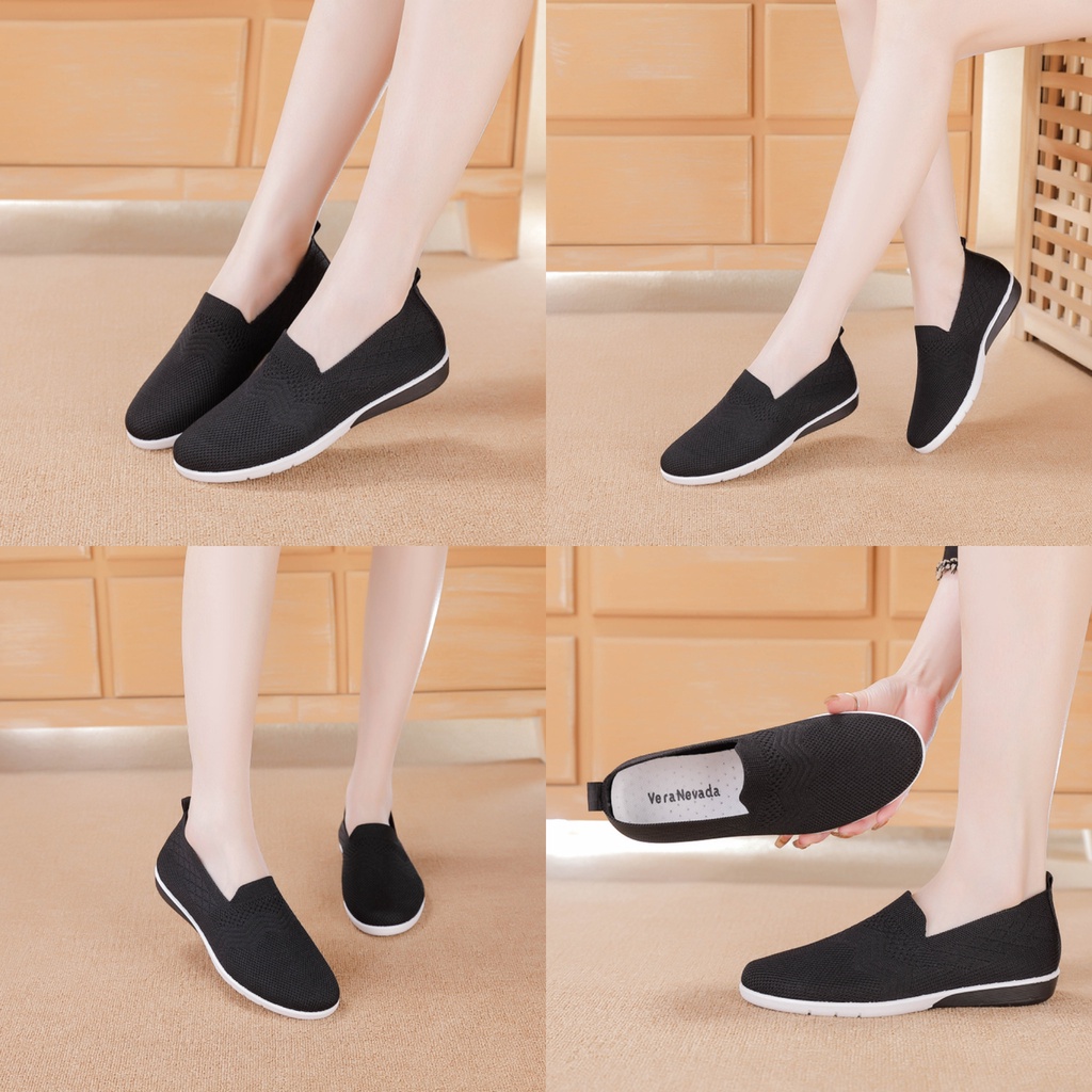 Vera Nevada Sepatu Flat Slip On Wanita Shoes A27