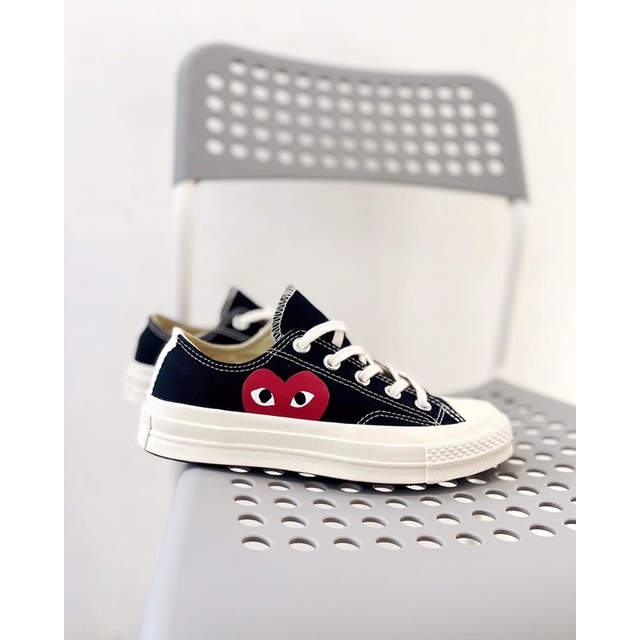Converse Play CDG Black Big Heart ( Original Authentic 100% )