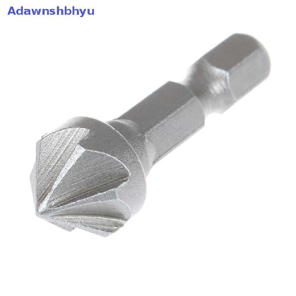 Adhyu 6giling Countersink Mata Bor Chamfer Cutg Woodworking Alat hexagon handle ID