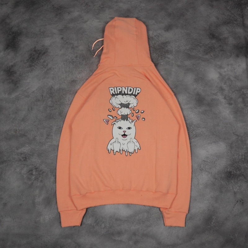 Hoodie RIPNDIP ORANGE FULLTAG