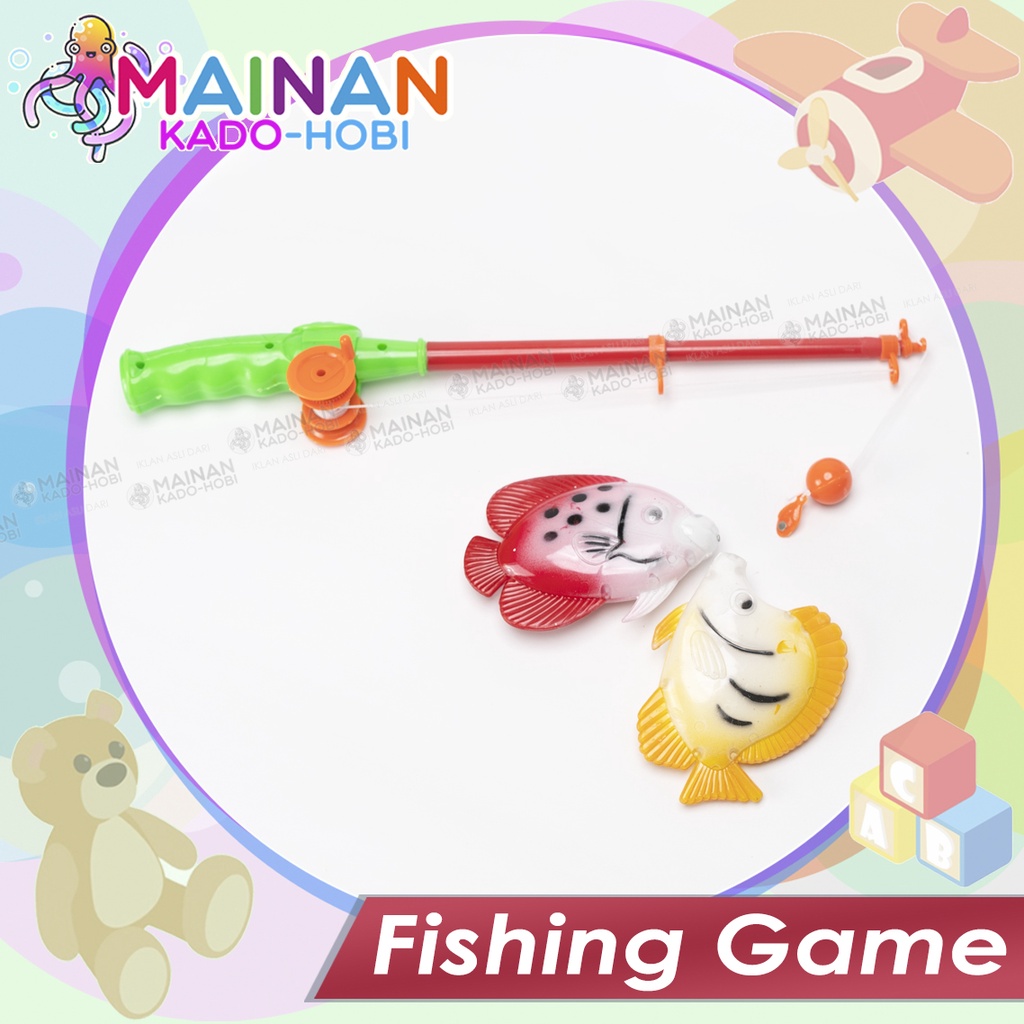 SET MAINAN MANDI ANAK PANCINGAN IKAN FISHING GAME TOYS