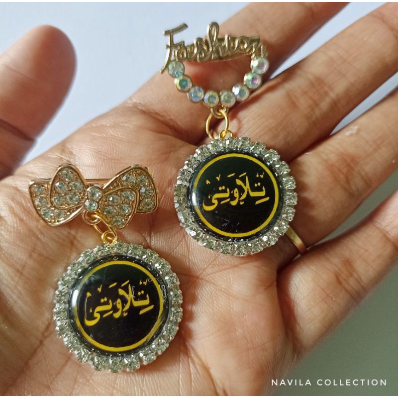 BROS PIN LOGO TILAWATI HITAM / BROS JILBAB LOGO CUSTOM