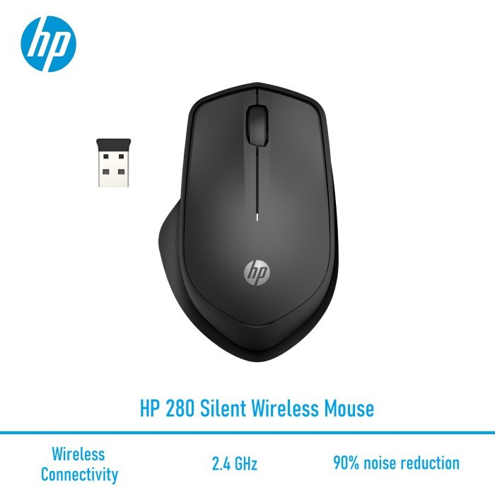 Mouse Wireless HP 280 Silent Mouse 2.4GHz