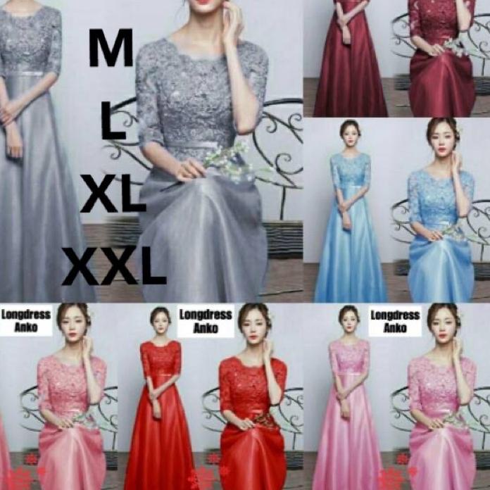 HARGA GROSIR >> DRESS ANKO ( S M L XL XXL )/ DRESS PESTA WANITA/DRES BRIDESMAID/SERAGAM ACARA