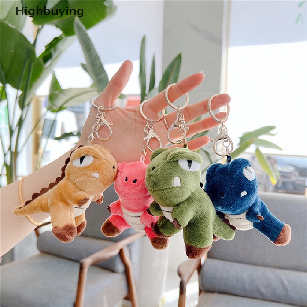 Hbid Liontin Dinosaurus Mini Gantungan Kunci Hewan Lucu Boneka Mainan Key Rings Tas Ornamen Hadiah Glory