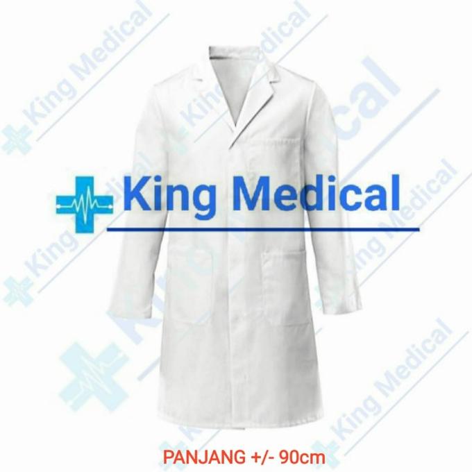 Jas Lab/Baju laboratorium - Praktikum Sekolah SMP SMA (LENGAN PANJANG)