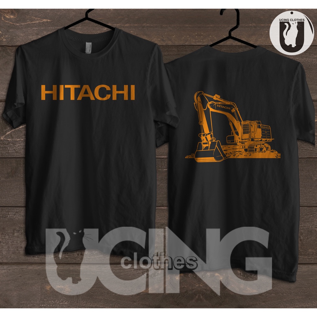 Kaos Baju Excavator Alat Berat Hitachi Kaos Distro