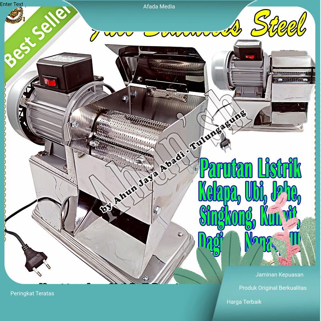 alat Parut kelapa Parutan Kelapa Listrik Parut Elektrik Serbaguna Parutan Kelapa, Ubi, Singkong, Jah