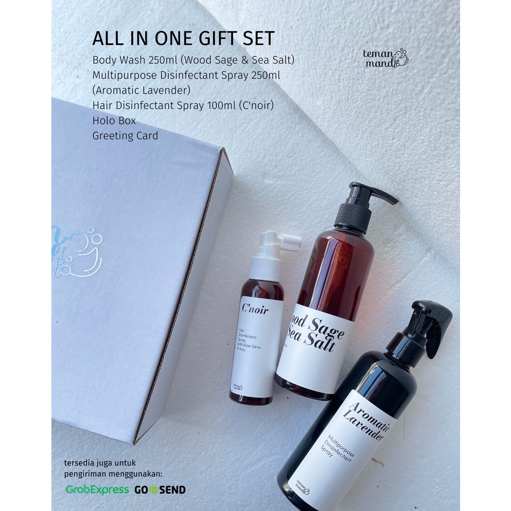 ALL IN ONE GIFT SET | PAKET Sabun Mandi, Desinfektan Rambut &amp; Desinfetkan Multifungsi