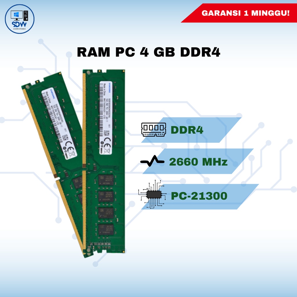 RAM PC 4 GB DDR4
