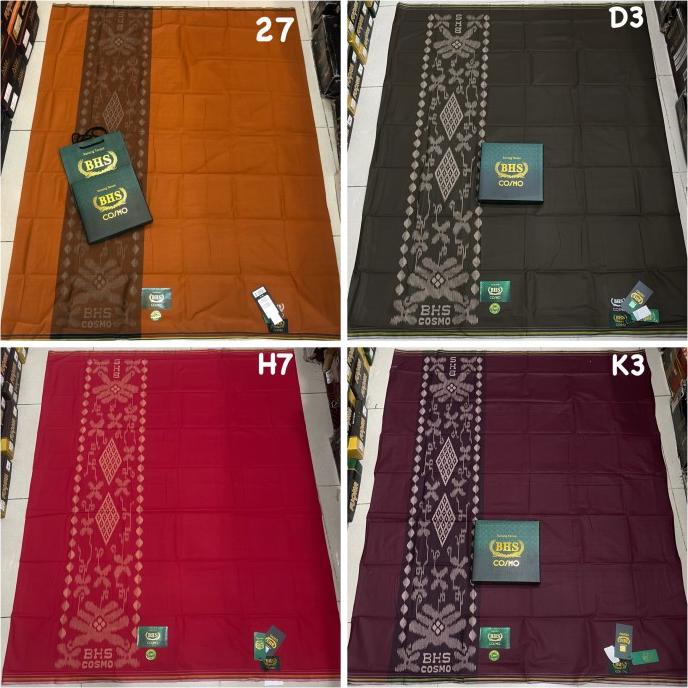 Sarung bhs hitam polos bhs putih polos sarung bhs cosmo termurah ori