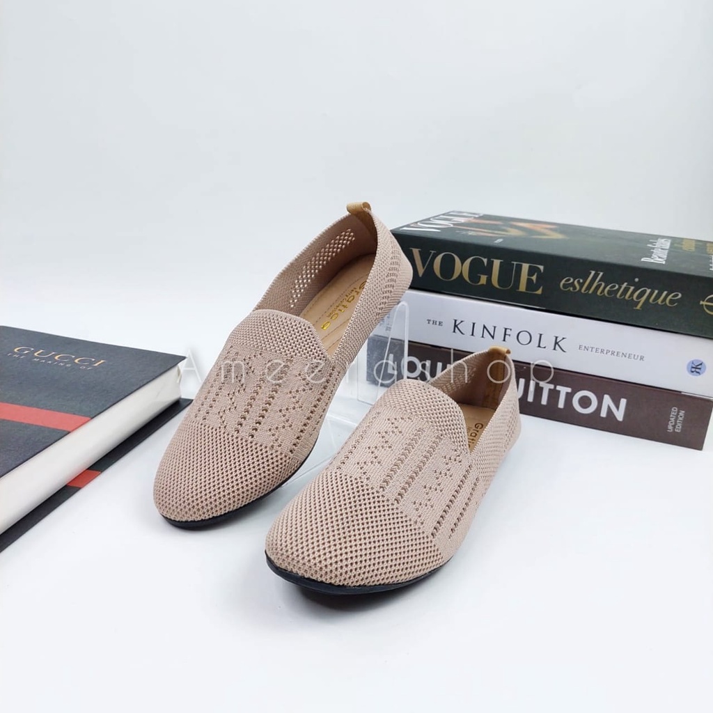 Sepatu wanita Flatshoes Rajut import Wanita Gratica Ps 010