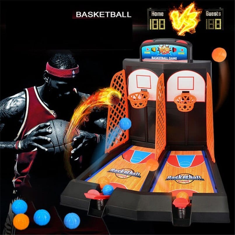 Mainan Board Game Anak Cowok Mini Basket Ball Shooting Papan Bola