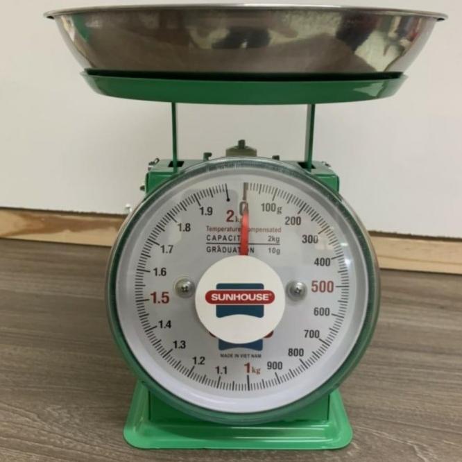 Timbangan Duduk Besi Pegas Jarum Jam 10Kg Sunhouse Stainless Scale