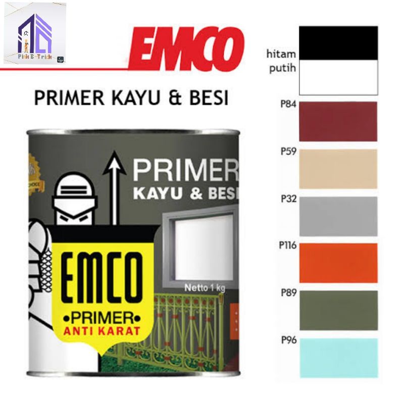 Emco Primer/Cat dasar untuk kayu & besi anti karat 1kg
