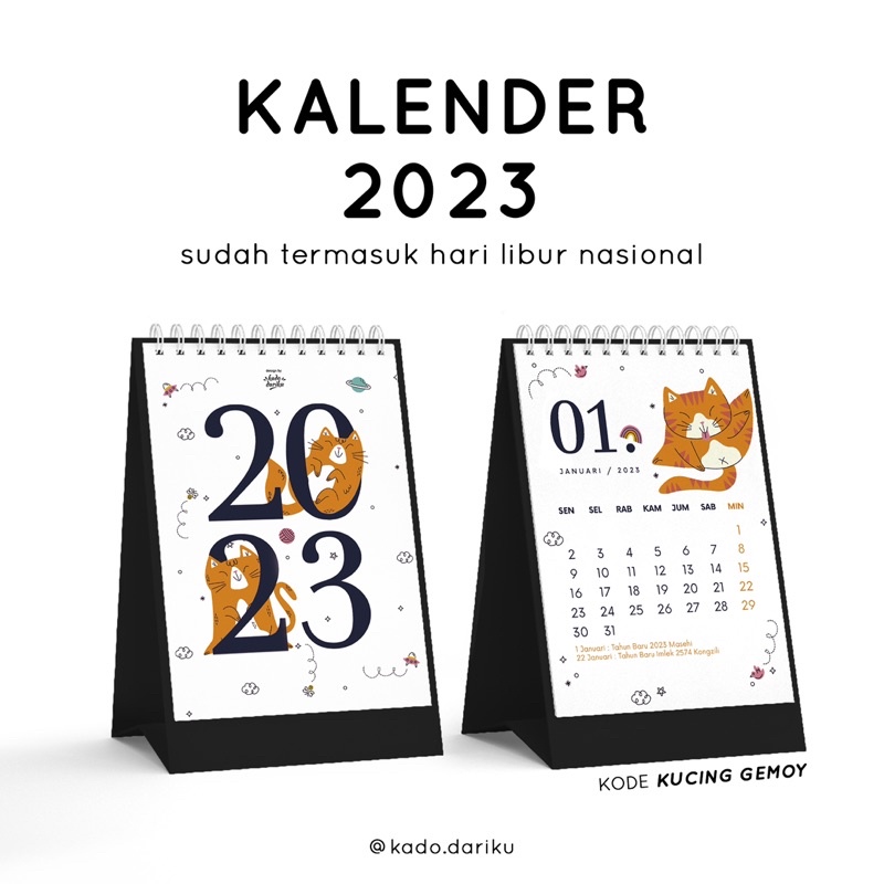 

KADODARIKU - 2023 Desk Calendar Doodle Edition