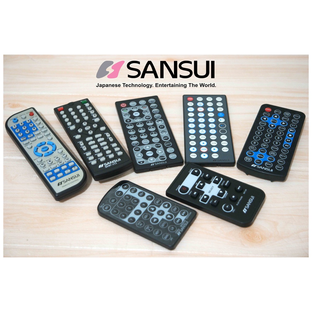 Sansui Remote Control Headunit Tape Single Double Din
