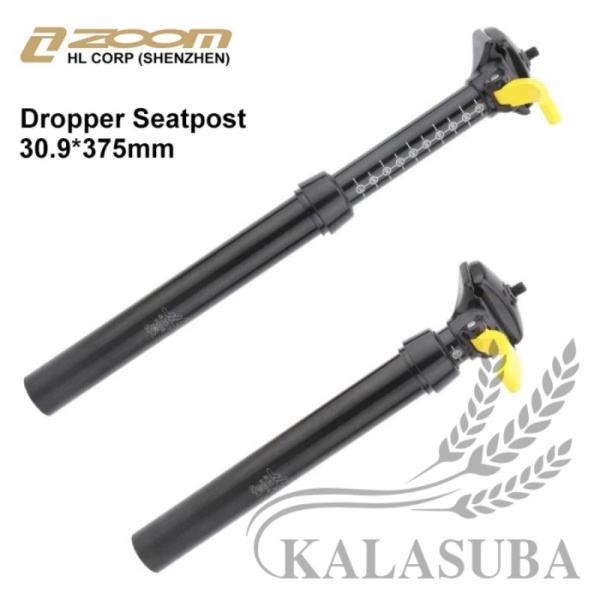 Promo ZOOM HL Dropper Seatpost 30.9*375mm Travel 100mm Adjustable Seatpost Murah