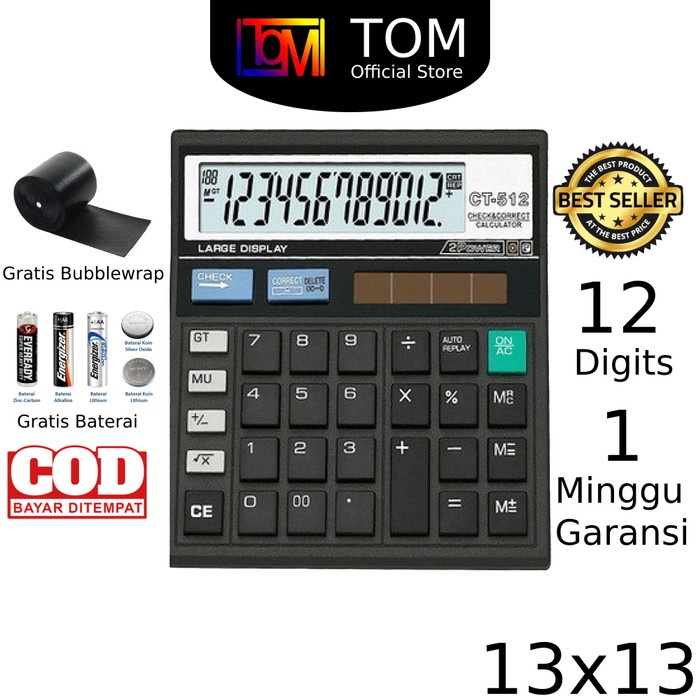 

PROMO SPECIAL Kalkulator Citizen CT 512 12 Digit - Calculator Citizen MURAH BAGUS