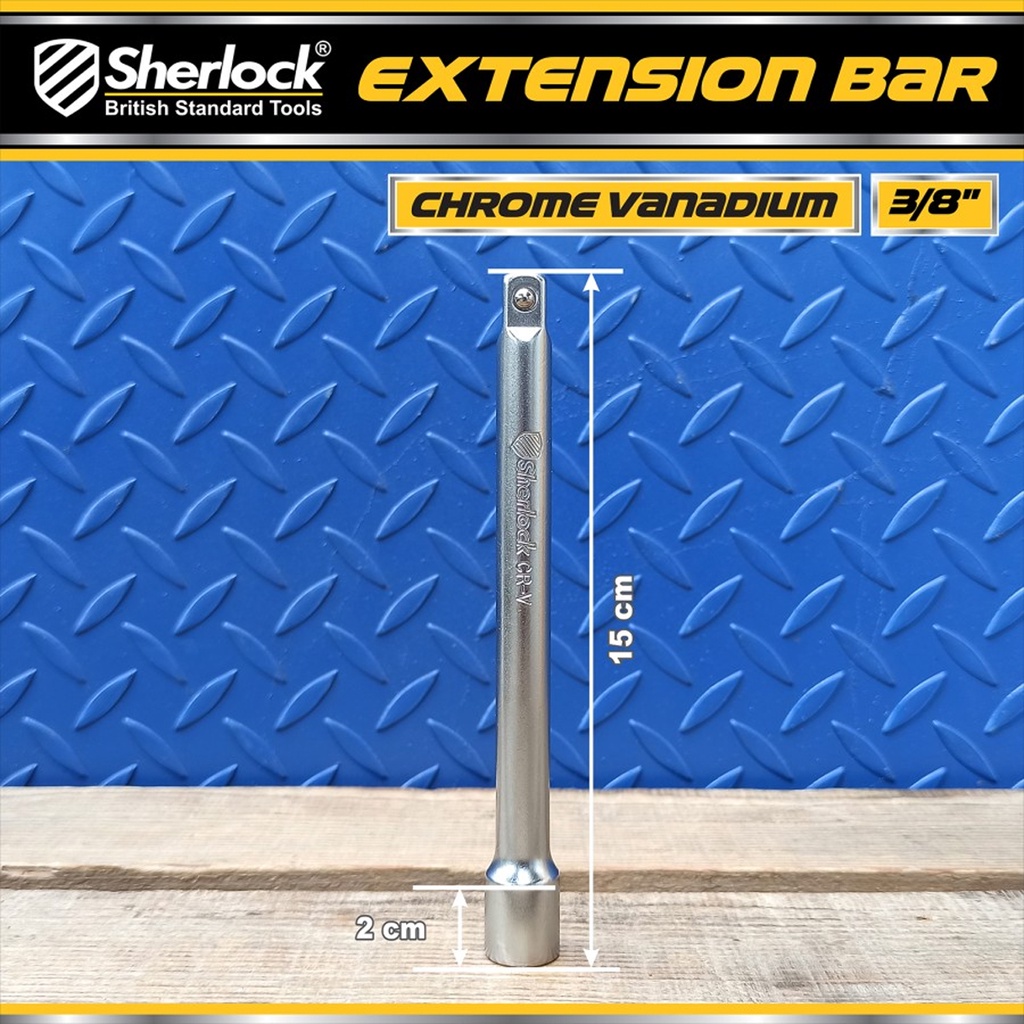 Extension Bar 3/8 &quot; Sherlock Sambungan Kunci Sok 3/8 &quot; Drive x 6 inch