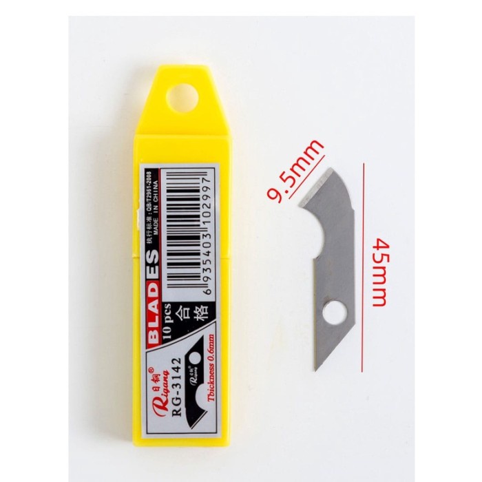 

Per 10 Pcs ISI ULANG Refill Acrylic Cutter Mata Pisau Akrilik Plastik