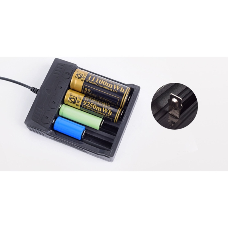 Zzz 3.7V 4-slot 18650 26650 Charger Lithium 4Channel Smart Charger
