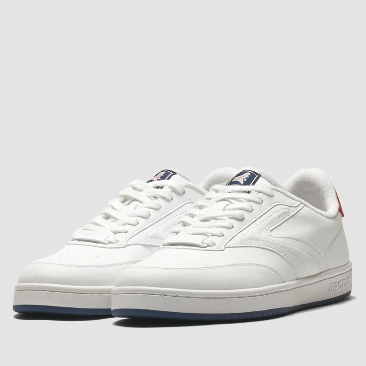 BRODO - ACE TENNIS WHITE RED NAVY SEPATU SNAKERS