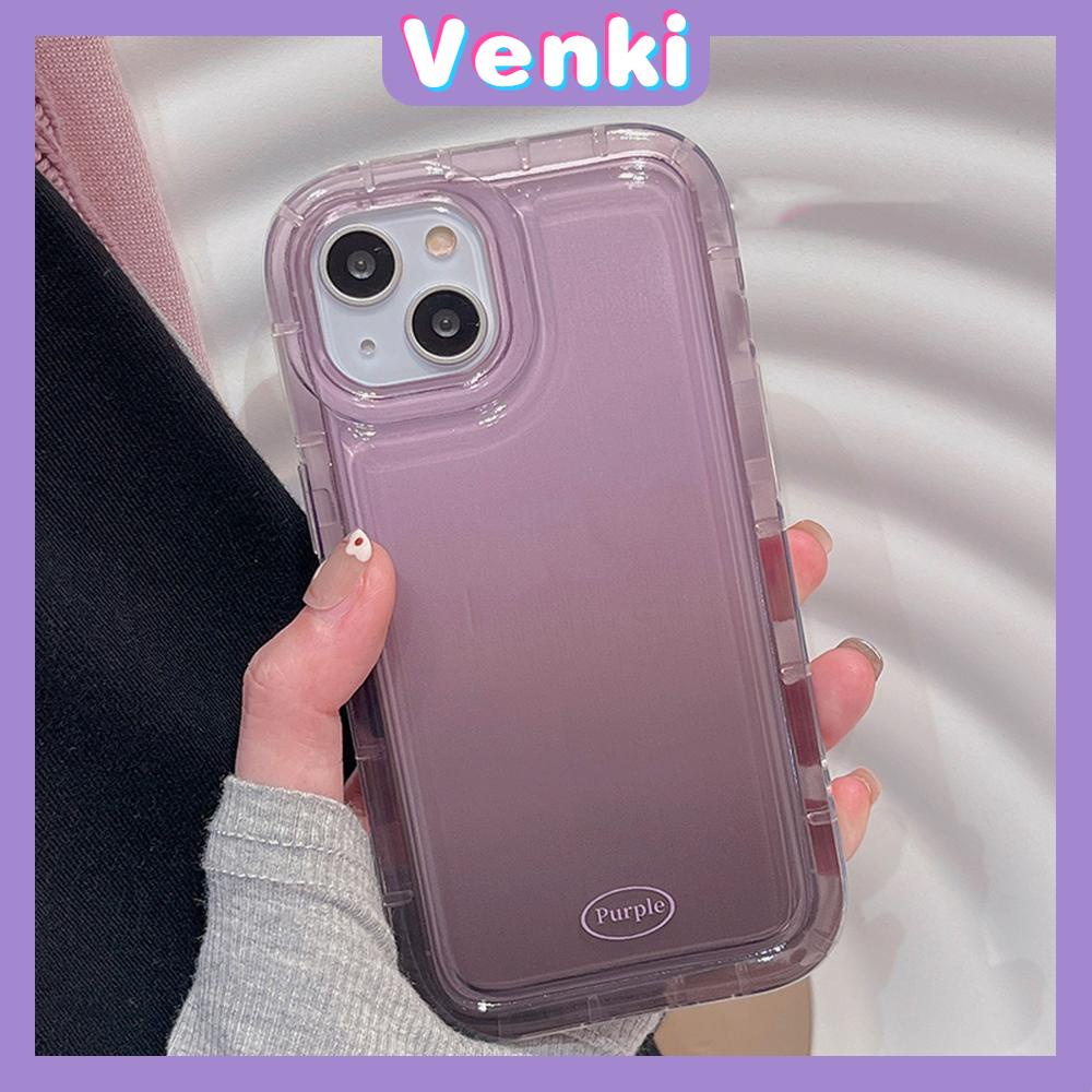 Case For iPhone 14 Pro Max TPU Soft Jelly Airbag Case Purple Gradient Transparent Case Camera Protection Shockproof For iPhone 14 13 12 11 Plus Pro Max 7 Plus X XR