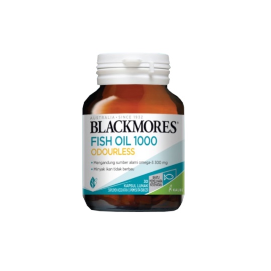 BLACKMORES FISH OIL 1000 ODOURLESS ISI 90 KAPSUL