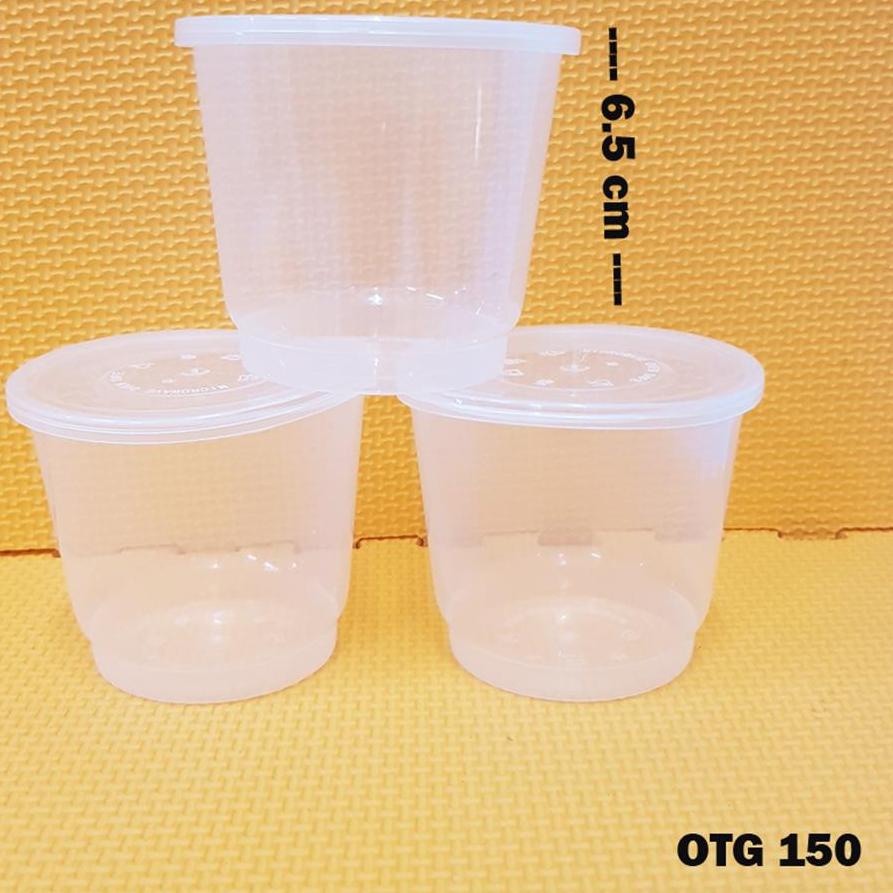 ㊮ Thinwall Cup Puding 150 ml Cup Pudding 150 ml Isi 25 Pcs OTG.150 GB21