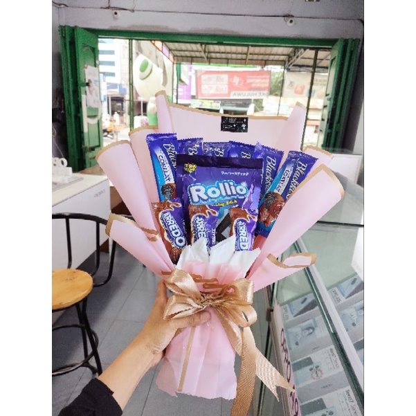 

buket snack , varian random dan bisa request