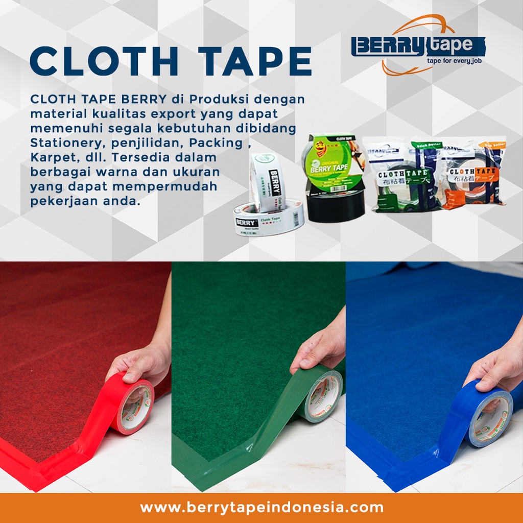 

Cloth Tape lakban serbaguna (SR) 12mtr