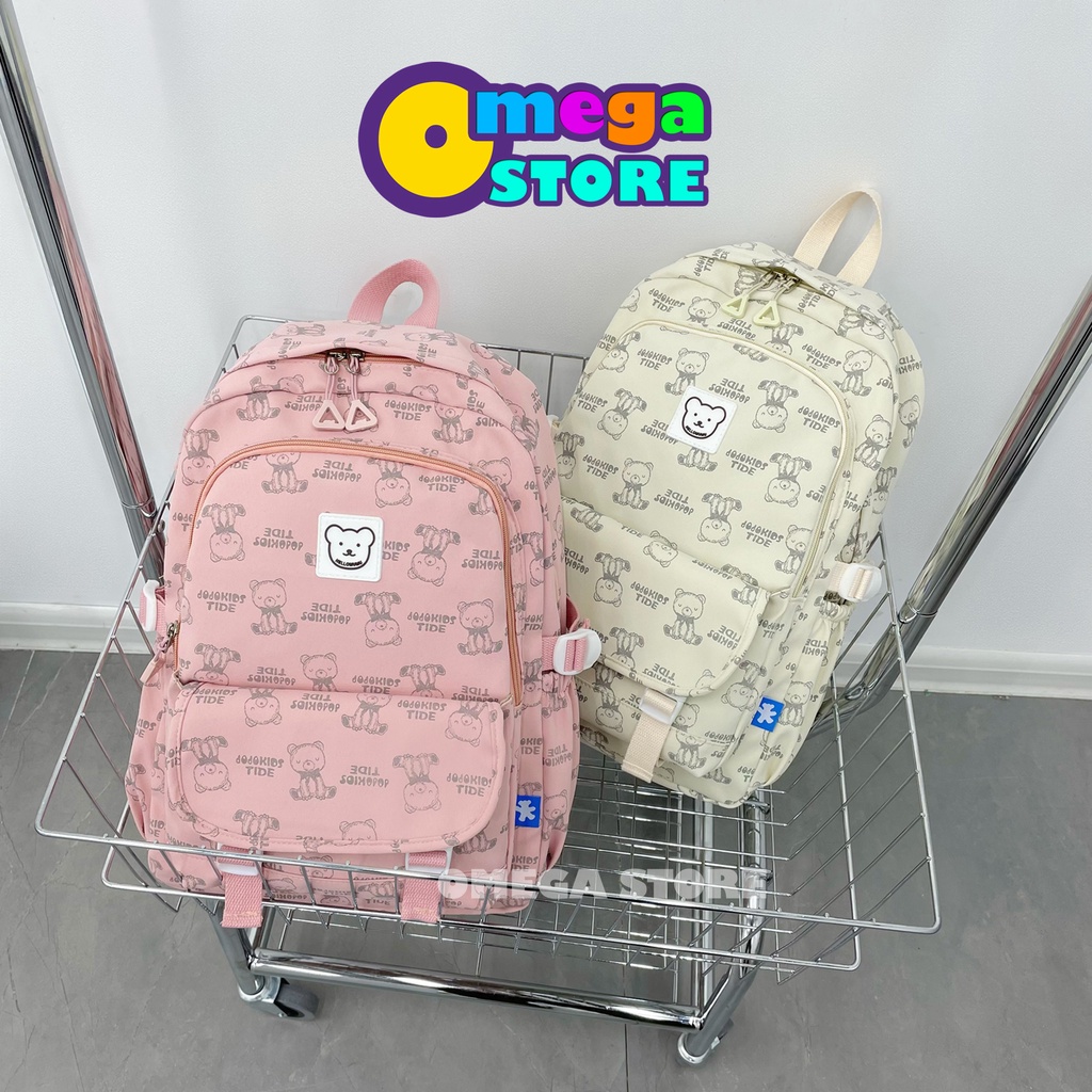 [O&amp;S] Tas Ransel Sekolah SD SMP SMA Karakter Teddy Unisex Backpack Laptop Terbaru-OS276