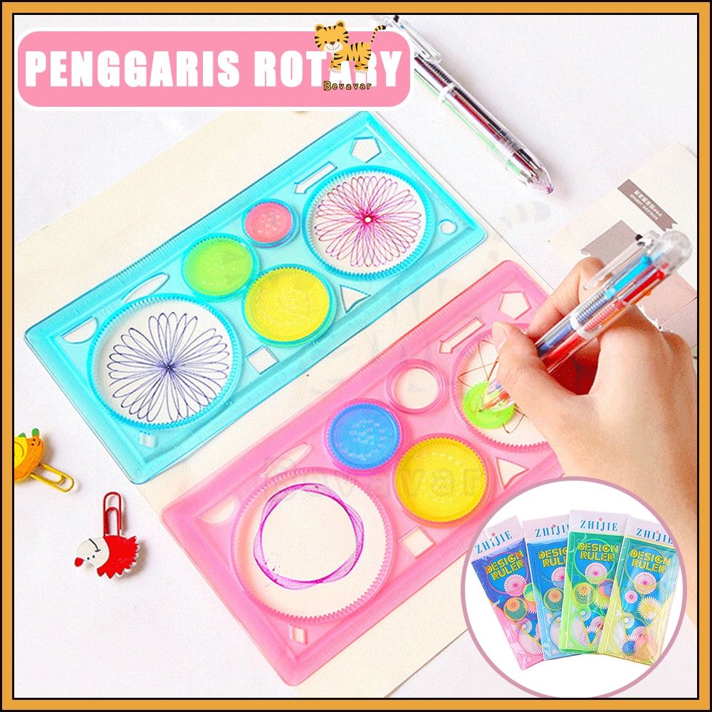 

ID BEVAVAR Penggaris Rotary/Garisan Rotary Pattern Bunga/spirograph geometrik ruler/Penggaris Bunga Pattern/Penggaris Gambar Pola Rotari