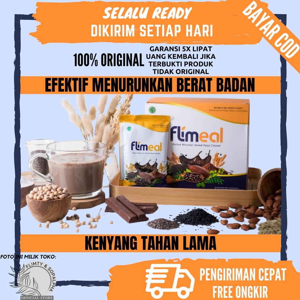 

[BAYAR DITEMPAT] Flimeal Minuman Sereal Diet Rendah Kalori Pengganti Makan Makanan Meal Replacement Instant Meal BPOM