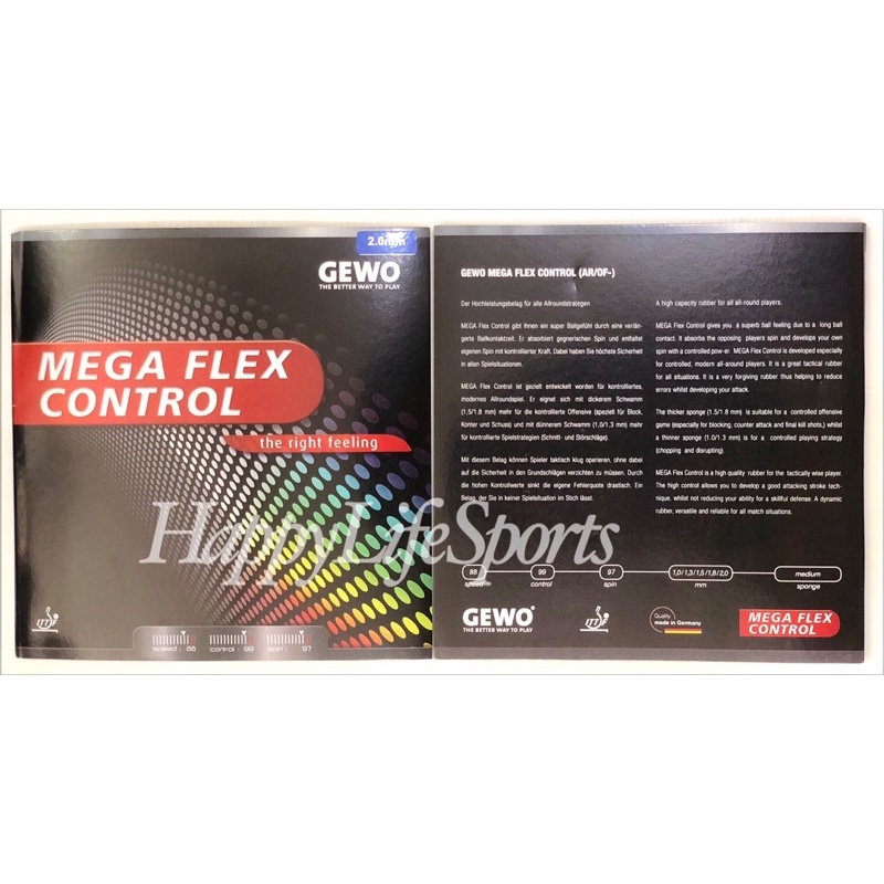 [ORIGINAL] Karet Pingpong Gewo Mega Flex Control